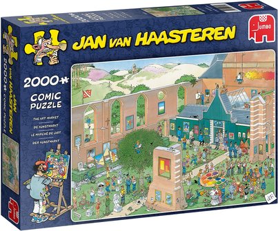 Jan van Haasteren puzzel de Kunstmarkt 2.000 stukjes