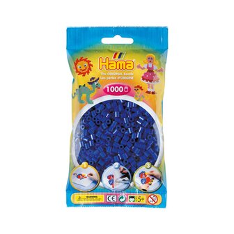 Strijkkralen Hama 1.000 stuks Donkerblauw 207-08