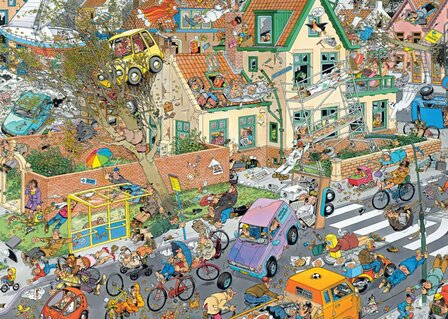 Jan van Haasteren puzzel 2-in-1 Safari en Storm 2x 1.000 stukjes