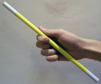 Goochelaar Jan Gele Goochelstok &amp; speciale button
