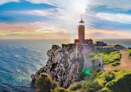 Trefl voordelige puzzel Vuurtoren Griekenland 1.000 stukjes