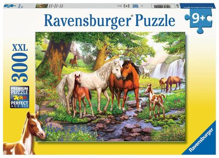 Ravensburger Paarden bij de rivier puzzel 300 stukjes XXL