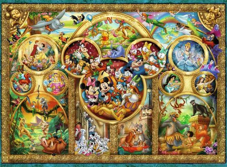 Ravensburger Most famous Disney characters puzzel 500 stukjes