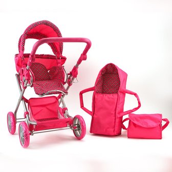 Poppenwagen Roze