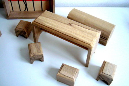 3-in-1 Houten meubels voor kasteel Charl's Toys