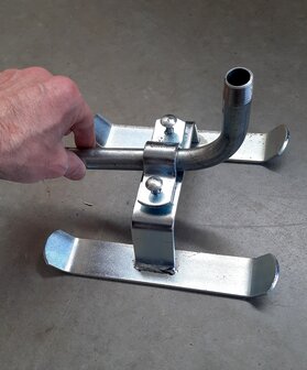 Sproeislede 1/2&quot; buitendraad gelast gegalvaniseerd staal klein