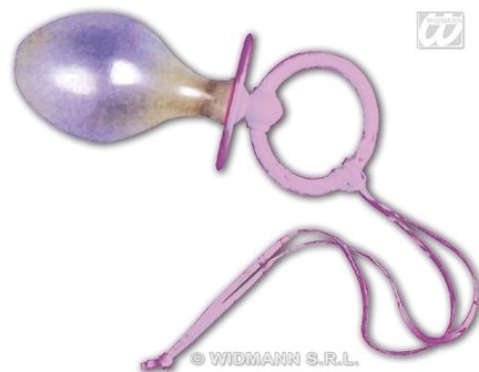 Jumbo fopspeen blauw of roze
