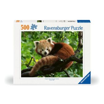 Ravensburger Schattige rode panda puzzel 500 stukjes