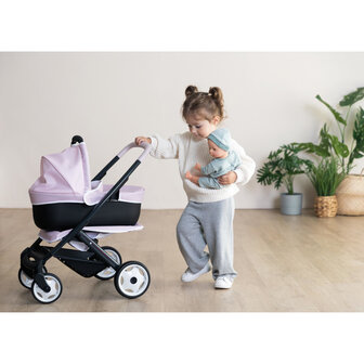 Smoby Maxi-Cosi Poppenwagen roze 3 in 1