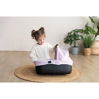 Smoby Maxi-Cosi Poppenwagen roze 3 in 1