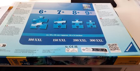 Ravensburger Unicorn eenhoorn puzzel 300 stukjes XXL gedeukte doos