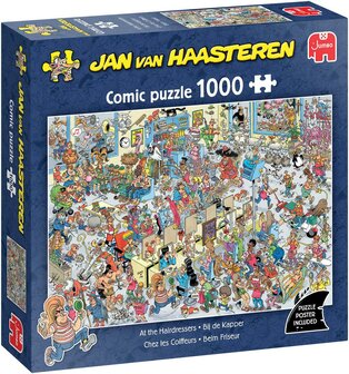 Jan van Haasteren puzzel 1.000 stukjes Bij de kapper