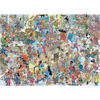 Jan van Haasteren puzzel 1.000 stukjes Bij de kapper