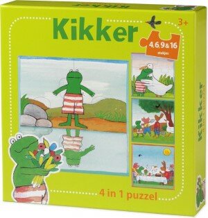 Kikker puzzels 4-in-1