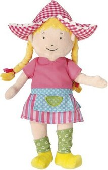 Fien en Teun pluche pop boerin Fien knuffel