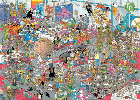 Jan van Haasteren puzzel 2-in-1 Geef ons de Ruimte &amp; Net als in de film 1.000 stukjes