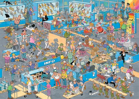 Jan van Haasteren puzzel 2-in-1 De Bouwmarkt &amp; de Verbouwing 1.000 stukjes