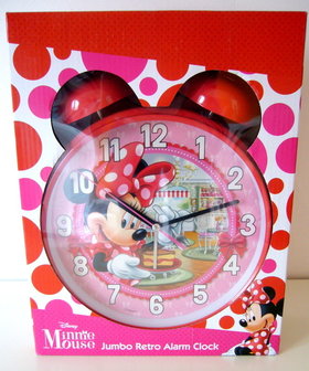 Jumbo retro wekker Minnie Mouse