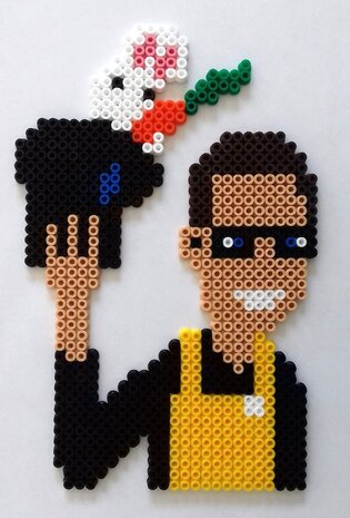 Strijkkralen Hama 9.000 stuks primaire kleuren in pot