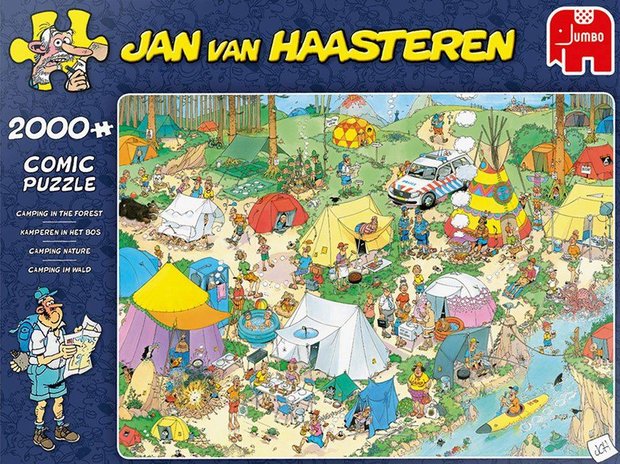 Jan van Haasteren puzzel 2.000 stukjes Kamperen in het bos