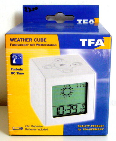 TFA Weather Cube radiografische alarmklok