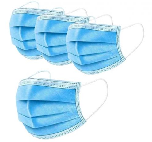 Mondkapjes 50 stuks mondmasker 3-laags niet medisch Blauw