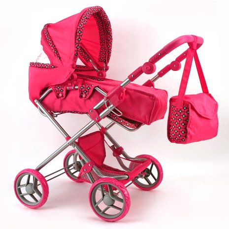 Poppenwagen Roze