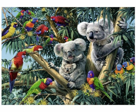 Ravensburger puzzel Koala's in de boom 500 stukjes