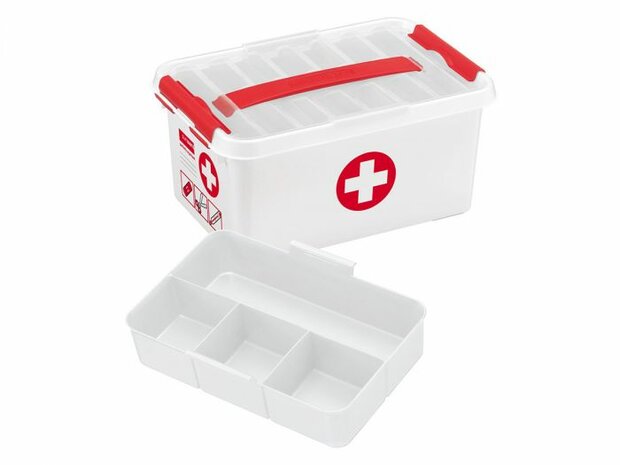 EHBO doos 6 liter plastic met handvat