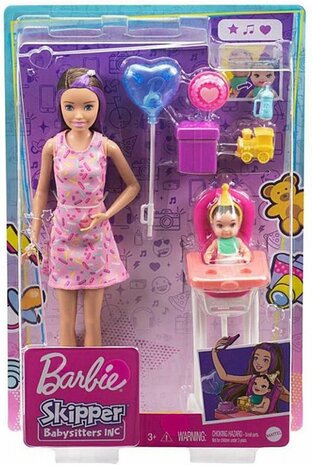 Barbie Skipper Babysitter Verjaardag kinderstoel
