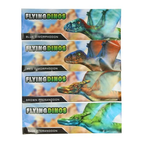 48x EVA Dinosaurus Zweefvliegtuigje piepschuim foam 