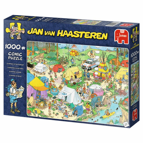 Jan van Haasteren puzzel 1.000 stukjes Kamperen in het bos