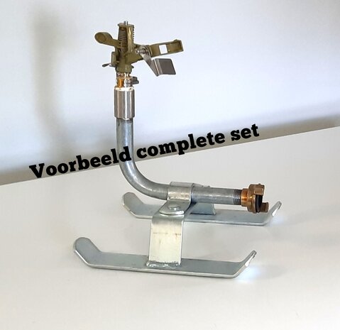 Sproeislede 1/2" buitendraad gelast gegalvaniseerd staal klein