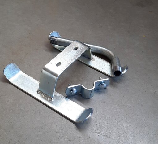 Sproeislede 1/2" buitendraad gelast gegalvaniseerd staal klein
