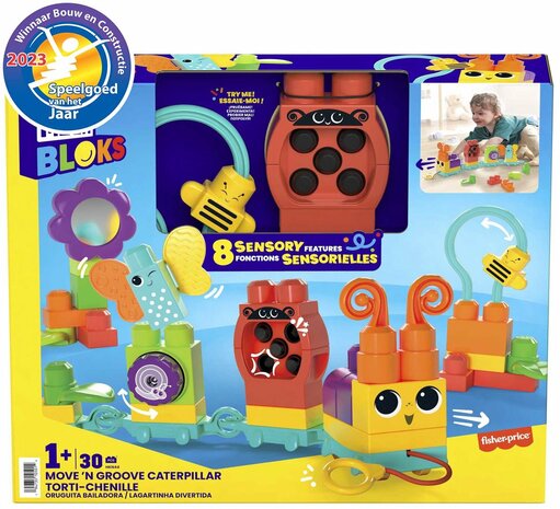 Fisher Price Mega Bloks beweegrups Moove 'n Groove caterpillar