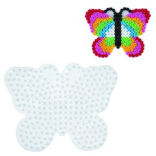 Strijkkralen Hama grondplaat vlinder, wit