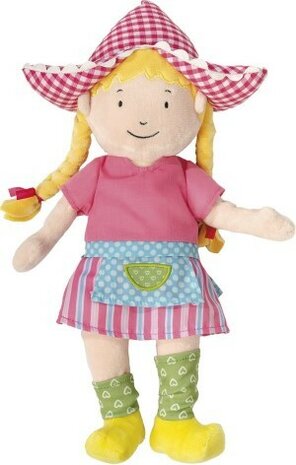 Fien en Teun pluche pop boerin Fien knuffel