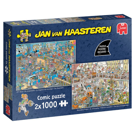 Jan van Haasteren puzzel 2-in-1 De Bouwmarkt & de Verbouwing 1.000 stukjes