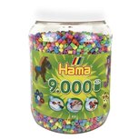 Strijkkralen Hama 9.000 stuks pastel in pot
