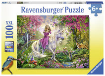 Ravensburger Eenhoorn magisch ritje puzzel 100 stukjes XXL Ravensburger Eenhoorn magisch ritje puzzel 100 stukjes XXL