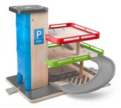 Woody houten garage met 2 auto's 91847