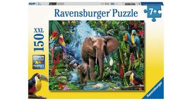 Ravensburger Olifanten in de Jungle puzzel 150 stukjes XXL Ravensburger Olifanten in de Jungle puzzel 150 stukjes XXL