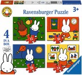 Ravensburger nijntje 4-in-1 kinderpuzzel 12+16+20+24 stukjes Ravensburger nijntje 4-in-1 kinderpuzzel 12+16+20+24 stukjes