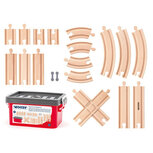 Woody 20-delige treinrails-set 92108