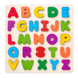Woody houten puzzel alfabet 27-delig 90634