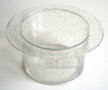 Plastic-hoge-hoedje-transparant-glitter